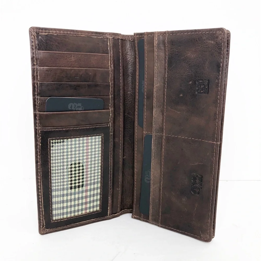 Mou Meraki Brown leather wallet
